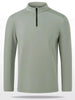 Men's Plus Size Long Sleeve Quarter Zip T-Shirt by Simply Love