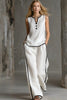 Women's Minimalist Sleeveless Two-Piece Set by FitiqueFit