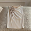 Women's Elegant Sleeveless Mock Neck Top by FitiqueFit
