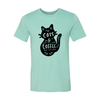 Cat And Coffee T-Shirt by Furr Baby Gifts