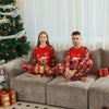 European And American Long Sleeve Home Wear Printed Plaid Christmas Suit by My Store
