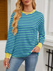 Striped Long Sleeve Casual T-Shirt by Simply Love