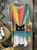 Loose Print Crew Neck Casual Plus Size Women's T-shirt by My Store
