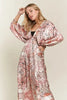 Printed V-Neck Batwing Sleeve Summer Dress For Women – Vibrant Print, Chic & Relaxed, Flattering, Effortlessly Stylish by Stevvex