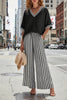 Women's Striped Tunic Top & Casual Trousers Two-Piece Set by FitiqueFit