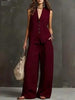 Women's Sleeveless Vest & Wide-Leg Pants Two-Piece Set – 10 Colors XS–3XL by FitiqueFit