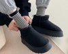Women’s Muffin Thick Sole Snow Boots – Warm Outdoor Winter Boots by FitiqueFit