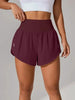 Loose-fitting High-waisted Ruffled Yoga Shorts by My Store