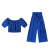 High-Waist Flared Pants & Top Two-Piece Set – 7 Colors, S–2XL by FitiqueFit