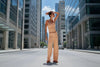 Women's Striped Tube Top & Pants Set – 2-Piece Modal Matching Outfit by FitiqueFit