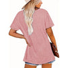 Women's Round Neck Graphic Print Short Sleeve T-Shirt by FitiqueFit