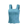 Women's Pleated Figure-flattering Square-neck Camisole by FitiqueFit