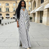 African-Inspired Striped Loose Long Dress | One Size 5 Colors by FitiqueFit