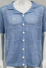 Men's Button Down Checkered Eyelet Shirt