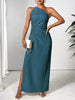 One Shoulder Sleeveless Maxi Dress Elegant & Sophisticated Evening Wear Women Luxury Party Dress by Stevvex