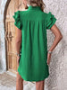 Elegant Ruffled Cap Sleeve Mini Dress Feminine & Flowy Summer Dress by Stevvex
