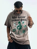 Men's Vintage Graphic Round Neck Oversized T-Shirt by Simply Love