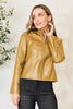 Women Classic Neck Zip-Up Jacket For Everyday Wear Elegant Girls Jacket by Stevvex