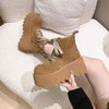 Women’s Chunky Sole Lace-Up Boots – Vintage Style by FitiqueFit