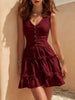Women's Sleeveless Linen Button-Up Midi Dress by FitiqueFit