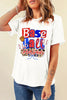 White Baseball Season Playful Printed T Shirt by Wild and Free Boutique