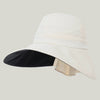 Women's Wide-Brim Striped Sun Hat | Lightweight Outdoor UV Protection by FitiqueFit