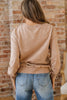 High-rise saved by grace Letter Embroidery Mineral Wash Loose Sweatshirt by Wild and Free Boutique