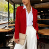 Women's Slim Fit Lapel Collar Long-Sleeve Blazer – Waist-Cinched by FitiqueFit