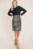 Leopard Color Block Knit Dress – Animal Print Knit Dress, Color Block Sweater Dress, Casual Knit Dress, Fall Fashion Knit Dress, Cozy Long Sleeve Dress by Stevvex
