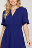 New Ruffled Surplice Short Flutter Sleeve Mini Dress For Women – Elegant, Playful and Feminine Surplice Mini Dress with Flutter Sleeves by Stevvex