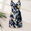 Ladies' Fashionable And Versatile Vacation Style Off Shoulder Lace Up Dress by FitiqueFit