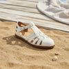 Women's Washed Full Grain Leather Fisherman Sandals – Closed-Toe Woven T-Strap by FitiqueFit