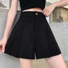 Stretchy High-waisted Pleated Wide-leg Casual Pants That Slim The Figure And Are Versatileperfect As An A-line Hot Pant by My Store