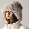 Women’s Oversized Furry Fisherman Hat – Mongolian Style Winter Hat by FitiqueFit