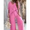 Women’s Lounge Set with Wide Leg Pant by FitiqueFit