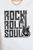 Simply Love ROCK & ROLL SOUL Graphic Cotton T-Shirt by Simply Love