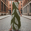 Printed V-Neck Sleeveless High-Waist Maxi Dress | 3 Colors