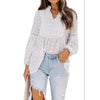 Women’s Long‑Sleeve V‑Neck Business Casual Blouse by FitiqueFit