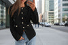 Women’s Round Neck Button Cardigan – Long Sleeve Classic Knit Sweater by FitiqueFit