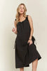 Drawstring Slit Back Cargo Summer Dress For Women – Trendy Utility-Inspired Dress with Adjustable Fit and Slit Back for Casual and Everyday Wear by Stevvex