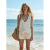 Women's V-Neck Vest & Shorts Two-Piece Set by FitiqueFit