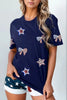 Sequin Star Round Neck Short Sleeve T-Shirt by Simply Love
