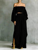 Off-Shoulder Top & Asymmetrical Maxi Skirt Set – Women's 2-Piece Outfit by FitiqueFit