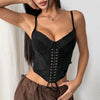 Womens Lace-Up Fishtail Underwire Camisole by My Store