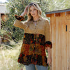 3/4 Ruffle Sleeves Western Blouse Top (New Color) by DoodleBug's