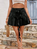 Women’s Strappy Fashion Top & Short Half-Body Skirt Set by FitiqueFit