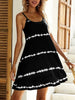 Black Contrast Printed Mini Dress Trendy & Modern Women Dress by Stevvex