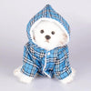Dog Hooded Sweater Plaid Pet Clothes by My Store