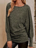 Round Neck Long Sleeve Relaxed Fit T-Shirt by Simply Love