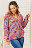 Angel Wings Woven Right V-Neck Long Sleeve Cardigan by Wild and Free Boutique